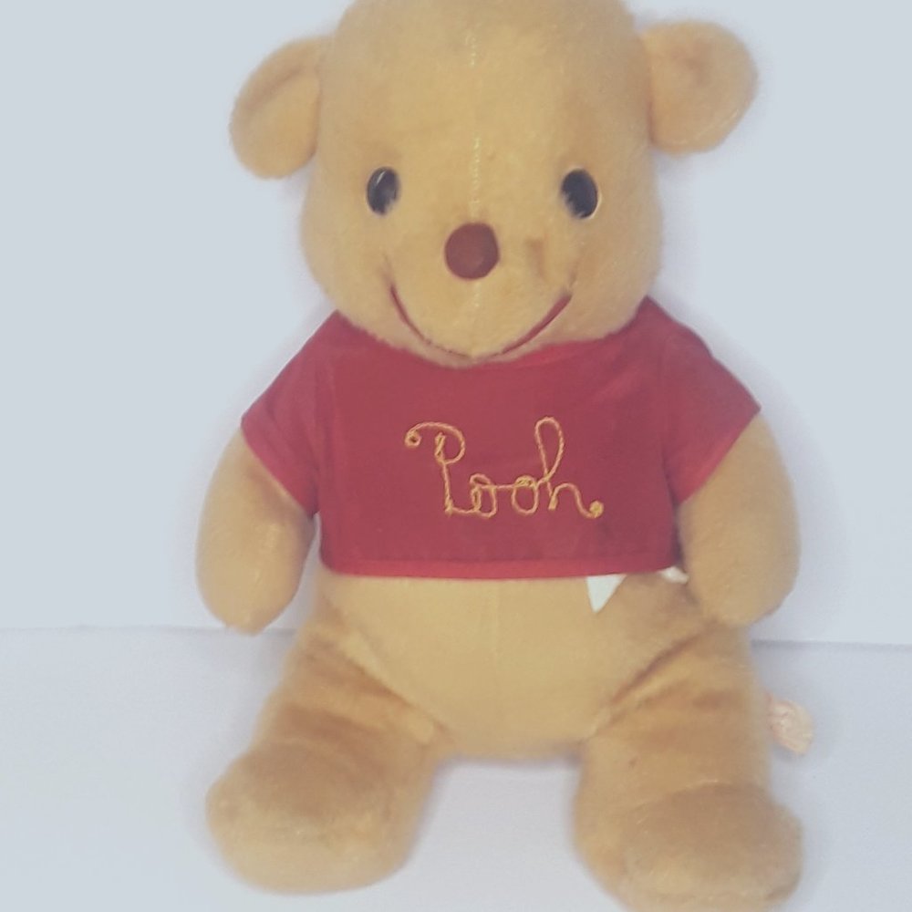 Vintage Disneyland Grad Night 1980's Winnie Pooh Bear Plush California Stuffed